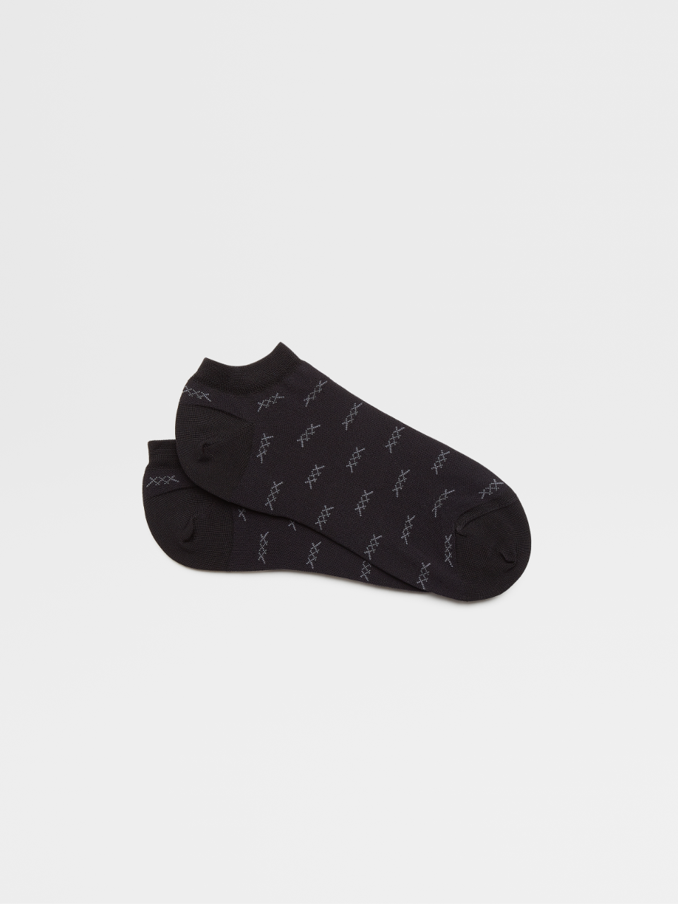 Black Iconic Triple X Cotton Blend Sneaker Socks